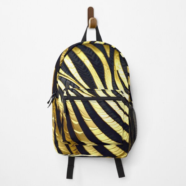 Item preview, Abstract Golden Zebra Skin Pattern designed and sold by TheArtOfPat.