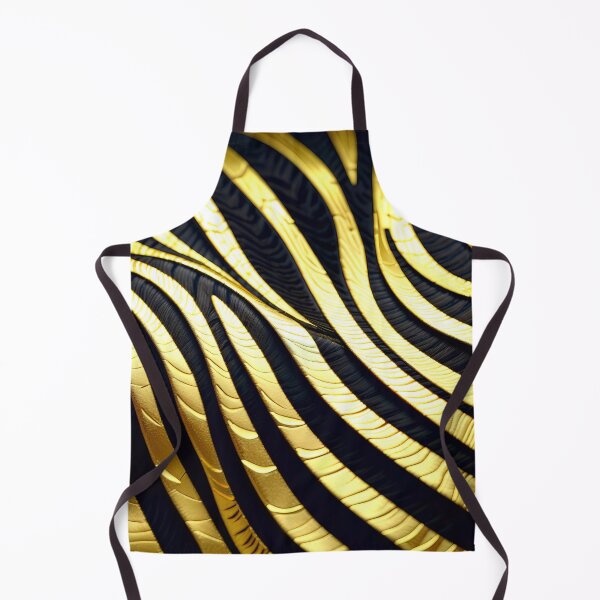 Item preview, Abstract Golden Zebra Skin Pattern designed and sold by TheArtOfPat.