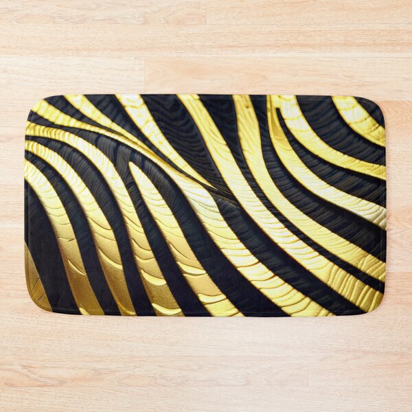 Item preview, Abstract Golden Zebra Skin Pattern designed and sold by TheArtOfPat.