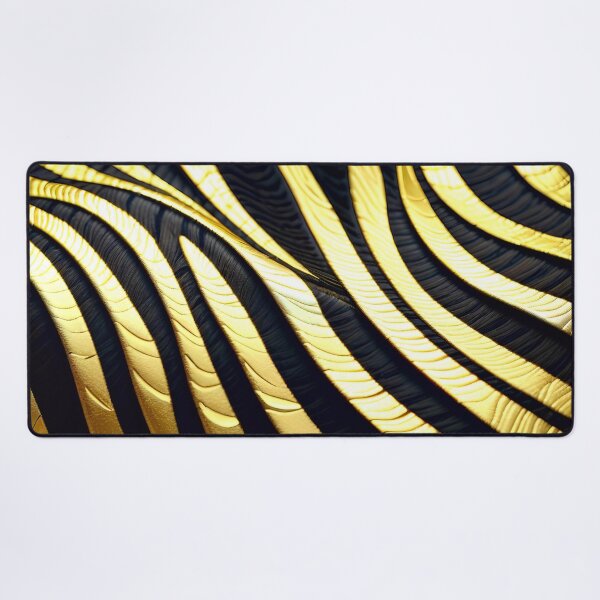 Item preview, Abstract Golden Zebra Skin Pattern designed and sold by TheArtOfPat.