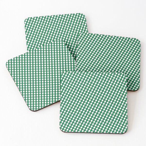 Item preview, Green & White Semicircle Scales Black Trim Prolific Pattern designed and sold by Alchemy-A-La-G.