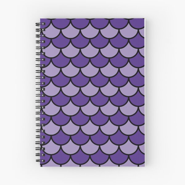 Item preview, Dual Purple Semicircle Scales Black Outline Prolific Pattern designed and sold by Alchemy-A-La-G.