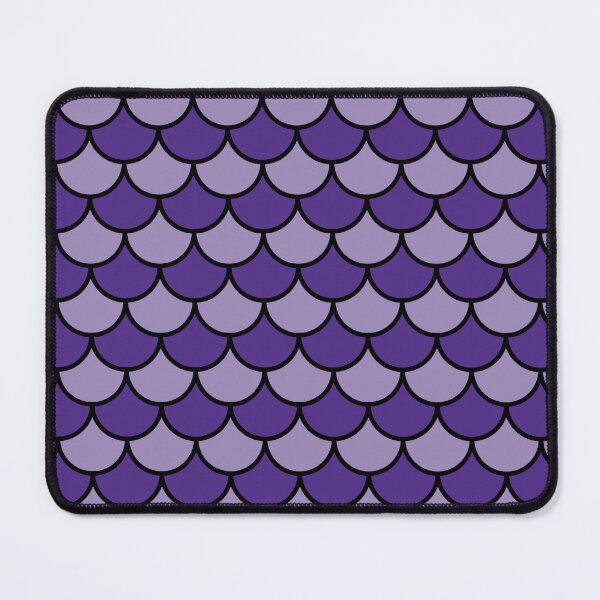 Item preview, Dual Purple Semicircle Scales Black Outline Prolific Pattern designed and sold by Alchemy-A-La-G.