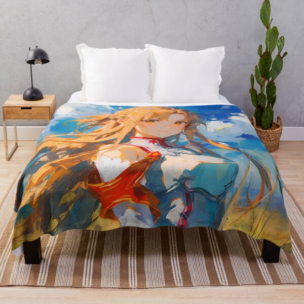 Item preview, Asuna SAO Cute Anime Girl – Oil Painting Style designed and sold by DGitaldreamgirl.