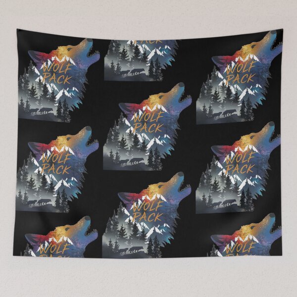 Item preview, Wolf Pack In Mountains designed and sold by PlanetMarker.