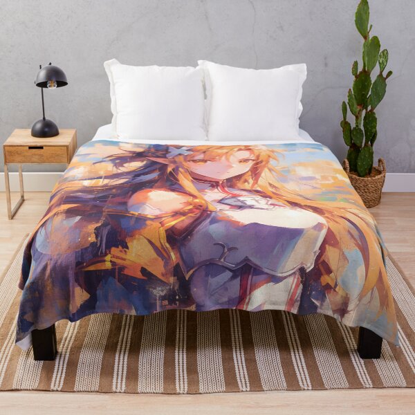Item preview, Asuna SAO Cute Anime Girl – Oil Painting Style designed and sold by DGitaldreamgirl.