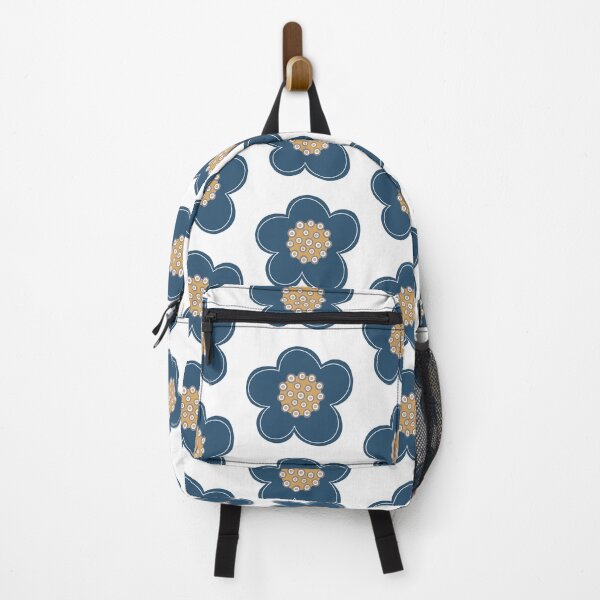 Item preview, "Blu Bloom" 2 | Blue and Yellow Flower designed and sold by LiseHoltArt.