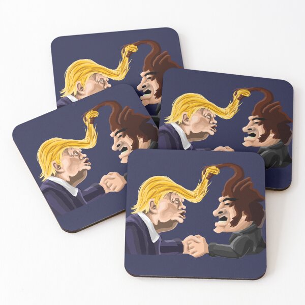 Item preview, Donald Trump x Javier Milei hair duel designed and sold by MechanicalART.