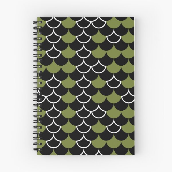 Item preview, Black & Gold Scales White Trim Semicircle Prolific Pattern designed and sold by Alchemy-A-La-G.