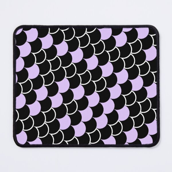 Item preview, Black & Lavender Scales White Trim Semicircle Prolific Pattern designed and sold by Alchemy-A-La-G.