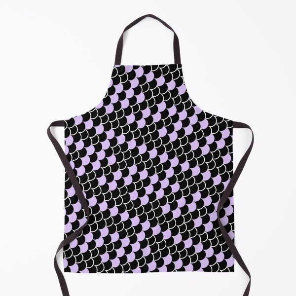 Item preview, Black & Lavender Scales White Trim Semicircle Prolific Pattern designed and sold by Alchemy-A-La-G.