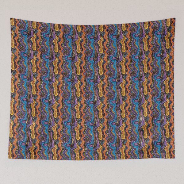 Item preview, Vibrant Serpentine Ripples designed and sold by Chreggie.