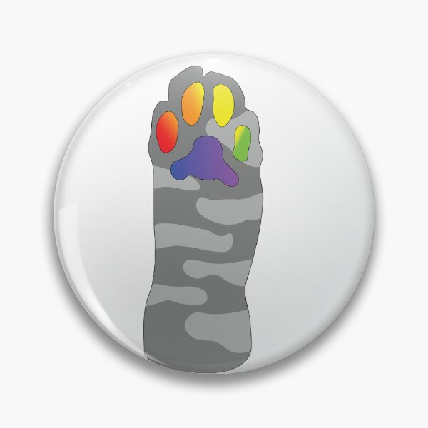 Item preview, Grey Tabby Cat Paw Pride Toe Beans designed and sold by TobyHaunts.