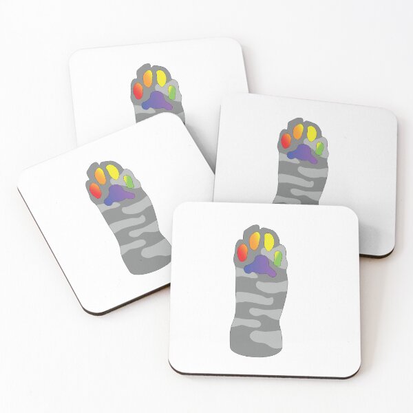 Item preview, Grey Tabby Cat Paw Pride Toe Beans designed and sold by TobyHaunts.