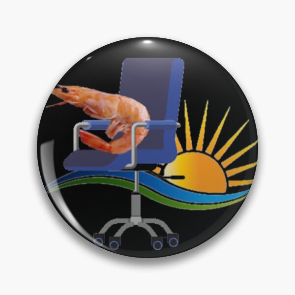 Item preview, Sunny Shrimp on Desk Chair designed and sold by Shrimps 4 Life.