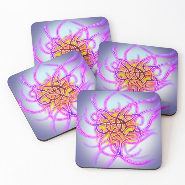 Item preview, Psychedelic Trippy Acid Pink Worm Organic Celtic Colourful designed and sold by cookymunster.