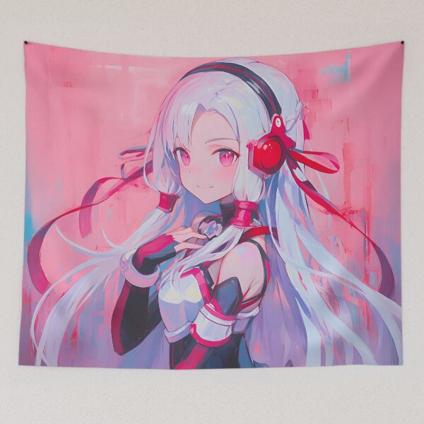 Item preview, Yuna SAO Cute Anime Girl – Oil Painting Style designed and sold by DGitaldreamgirl.