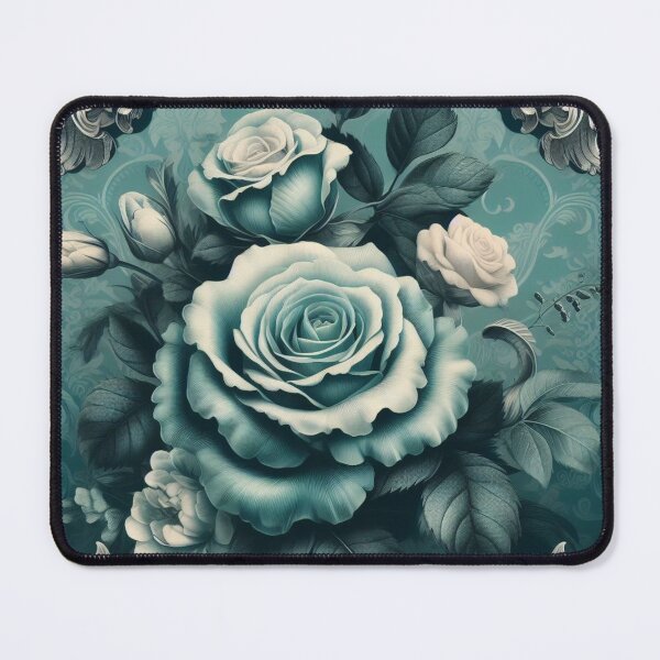 Item preview,  Teal Baroque Inspired Roses designed and sold by DesignsByPrnces.