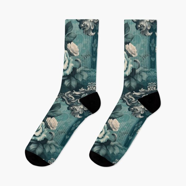 Item preview,  Teal Baroque Inspired Roses designed and sold by DesignsByPrnces.