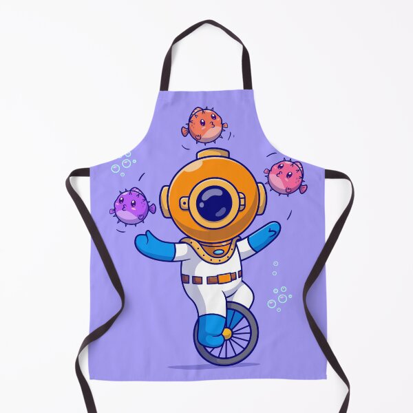 Item preview, Aquatic Circus Fun: Cute Diver Cartoon Vector Icon designed and sold by hjian8219.