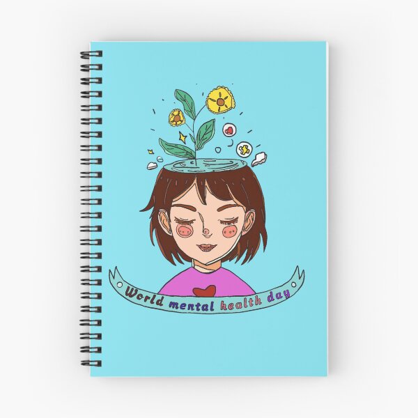 Item preview, Woman with flowers on her head to promote mental health awareness. designed and sold by Sabrina-1988.