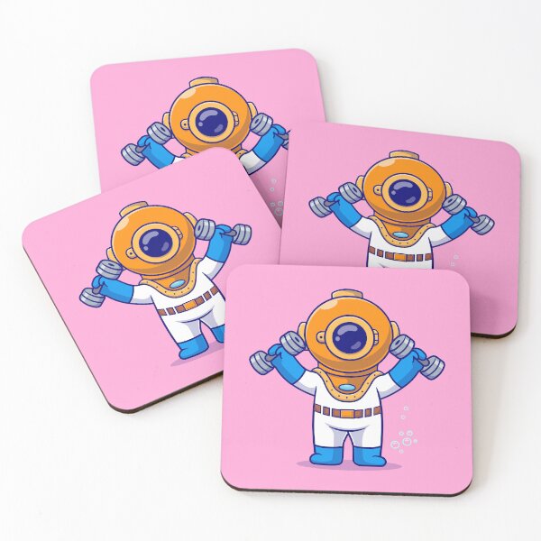 Item preview, Fitness Fun: Cute Diver Cartoon Vector Icon designed and sold by hjian8219.