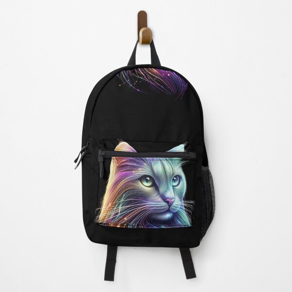 Item preview, A dazzling artistic painting of a cat illuminated in rainbow designed and sold by ROYAL-STAR.