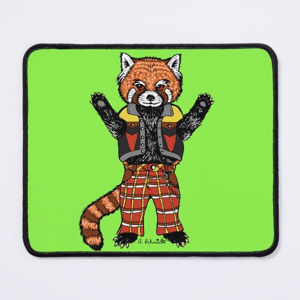 Item preview, Standing Red Panda Retro Inspired Cute Original Art designed and sold by Intergalactic Unicorn: Art by Anna Schmidt.