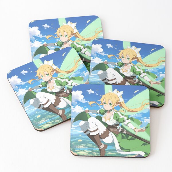 Item preview, Leafa SAO Cute Anime Girl With a Cute Smile Big Sparkling Eyes and Colorful Hair Radiating Warmth and Innocence designed and sold by DGitaldreamgirl.
