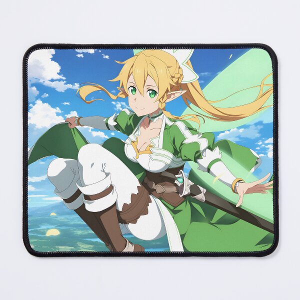 Item preview, Leafa SAO Cute Anime Girl With a Cute Smile Big Sparkling Eyes and Colorful Hair Radiating Warmth and Innocence designed and sold by DGitaldreamgirl.
