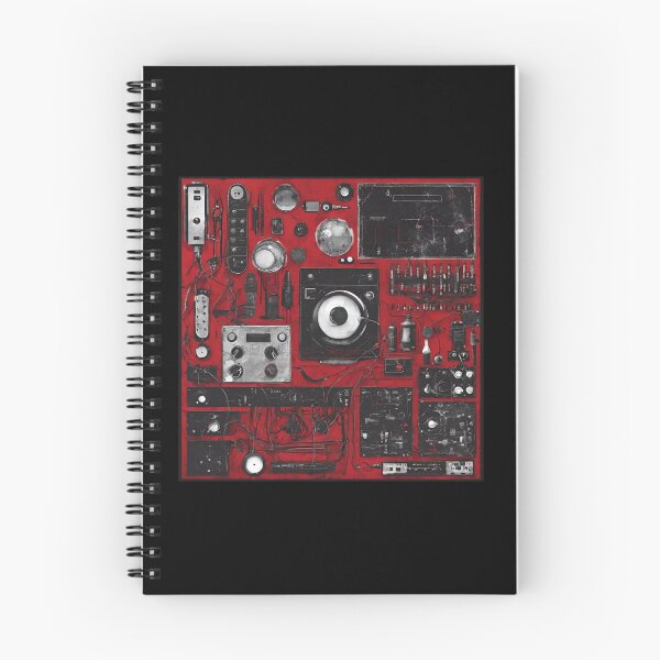 Item preview, Collage Design with Red background and various tech equipment designed and sold by LEKEMO.
