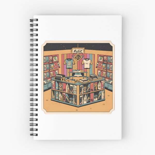 Item preview, Record shop designed and sold by OldSchoolRetro.