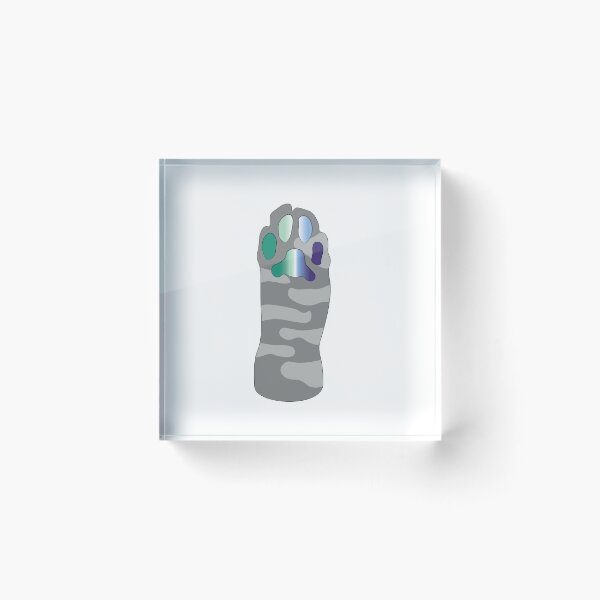 Item preview, Grey Tabby Cat Paw Gay Toe Beans designed and sold by TobyHaunts.