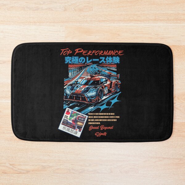 Item preview, Racing Car Speeding on Track Vibrant Poster designed and sold by IdeasDream.