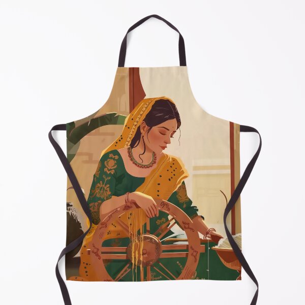 Item preview, Modern Indian woman weaving designed and sold by Rockwpapart.