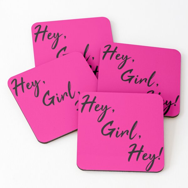 Item preview, Hey, Girl, Hey! - Black text/Pink background designed and sold by AwkwardDuckling.