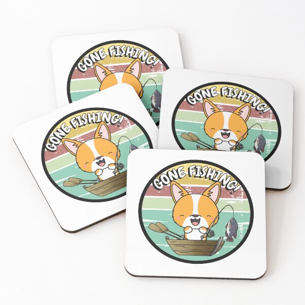 Item preview, Cute Corgi has gone fishing designed and sold by Pet Station.