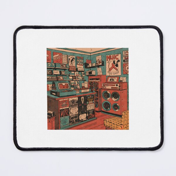 Item preview, Record shop designed and sold by OldSchoolRetro.
