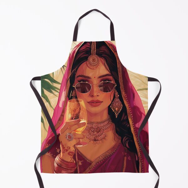 Item preview, Modern Indian Woman Drinking Art designed and sold by Rockwpapart.