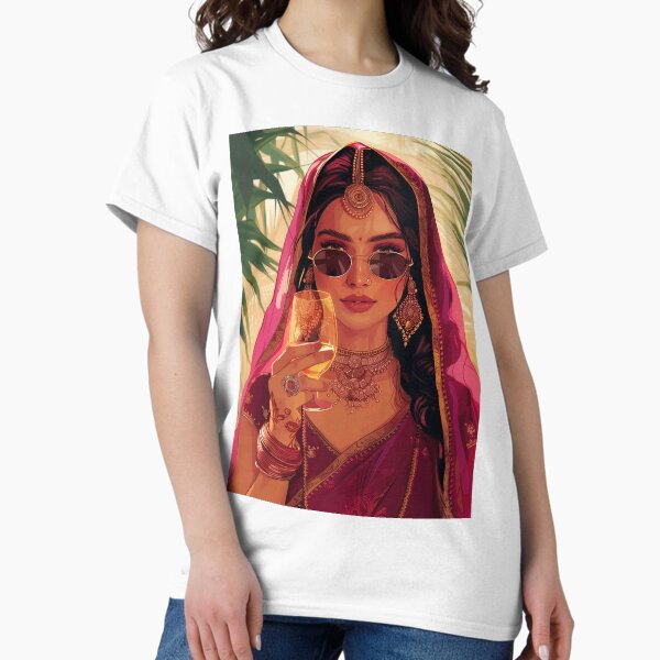 Item preview, Modern Indian Woman Drinking Art designed and sold by Rockwpapart.