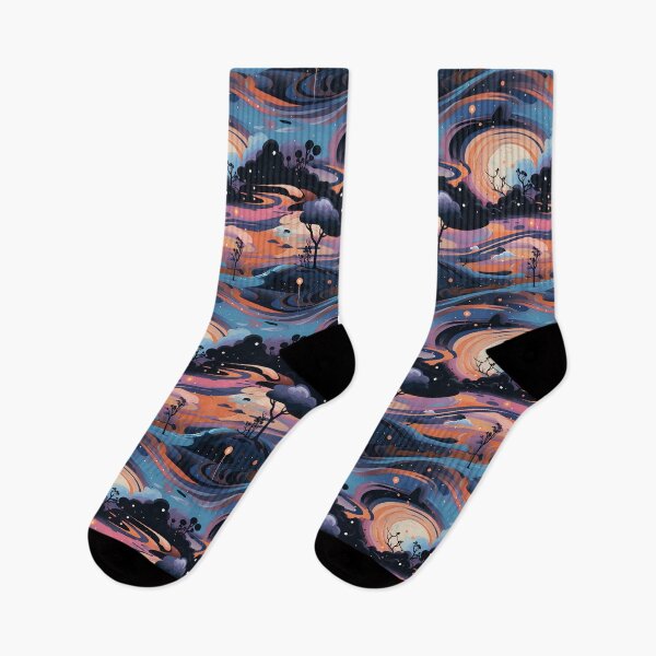 Item preview, Mystical Night Swirls Nature Pattern designed and sold by Varadar.