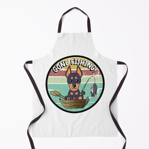 Item preview, Cute Guard dog has gone fishing designed and sold by Pet Station.