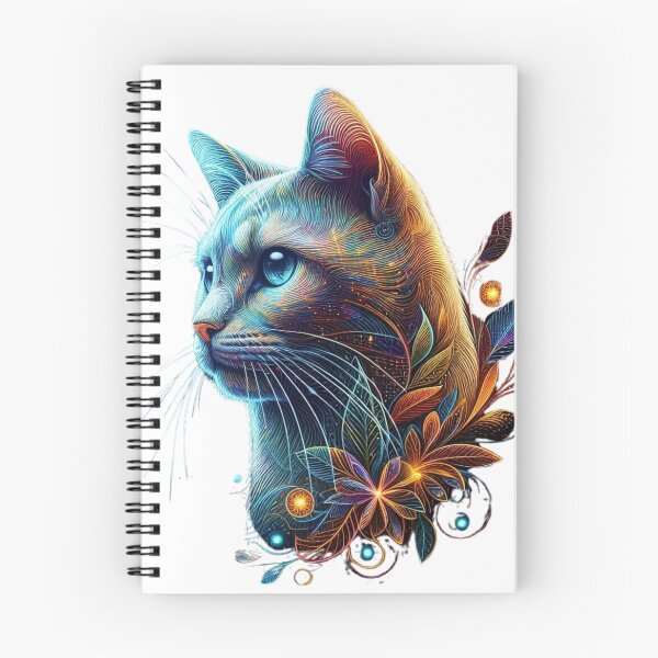 Item preview, A dazzling artistic painting of a cat illuminated in rainbow designed and sold by ROYAL-STAR.