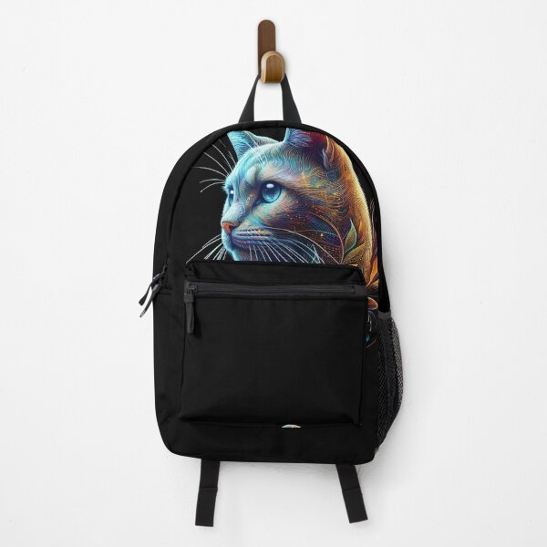 Item preview, A dazzling artistic painting of a cat illuminated in rainbow designed and sold by ROYAL-STAR.