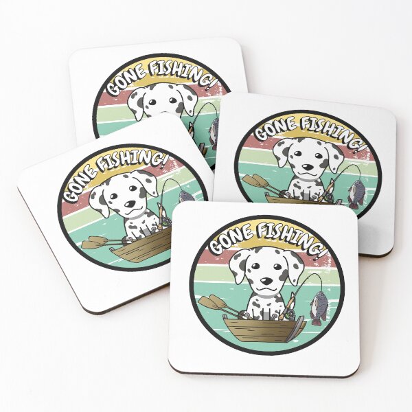 Item preview, Cute Dalmatian has gone fishing designed and sold by Pet Station.