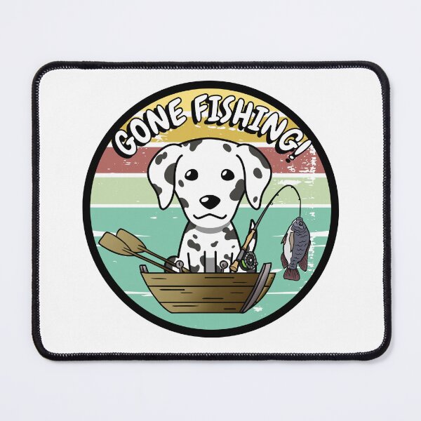 Item preview, Cute Dalmatian has gone fishing designed and sold by Pet Station.