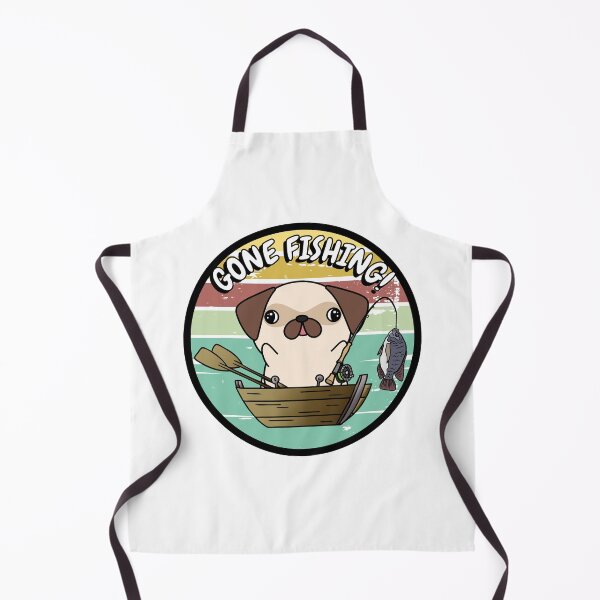 Item preview, Cute Pug has gone fishing designed and sold by Pet Station.
