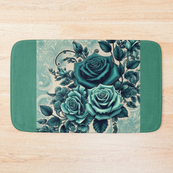 Item preview, Teal Baroque Inspired Roses designed and sold by DesignsByPrnces.