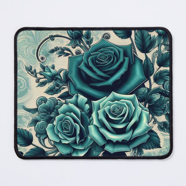 Item preview, Teal Baroque Inspired Roses designed and sold by DesignsByPrnces.