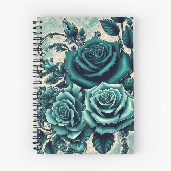 Item preview, Teal Baroque Inspired Roses designed and sold by DesignsByPrnces.